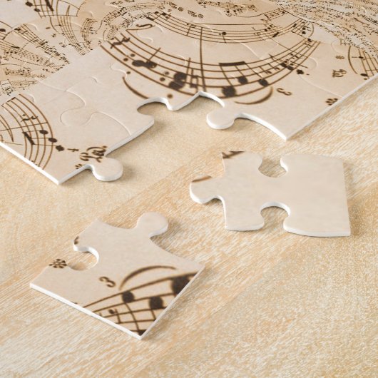 Puzzle Rustique Antique Musical Notes (Côté)