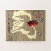 Puzzle Rustique Chic Fairy équitation Unicorne Personnali (Horizontal)