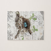 Puzzle rustique chic pays botanique nid (Horizontal)