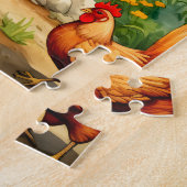 Puzzle rustique coloré (Côté)