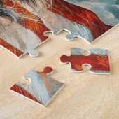 Puzzle Rustique, étalon blanc USA (Côté)