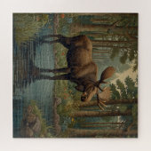 Puzzle Rustique Woodland Serenity orose art (Horizontal)