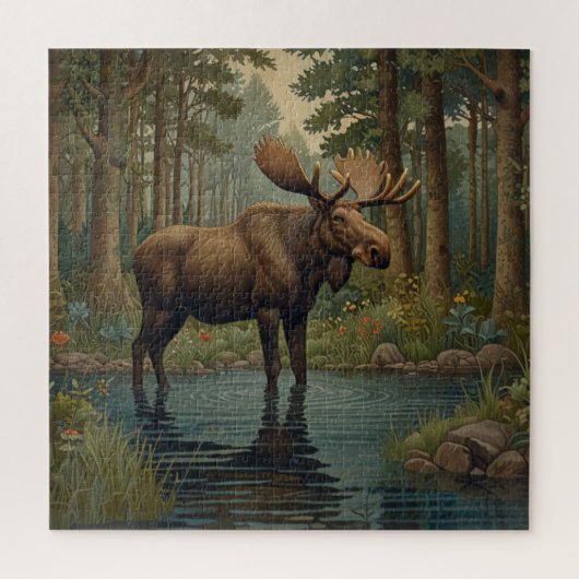 Puzzle Rustique Woodland Serenity orose art (Vertical)