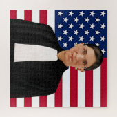 Puzzle Ruth Bader Ginsburg drapeau américain (Horizontal)