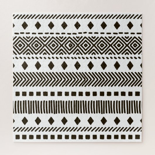 Puzzle Rythmes tribaux : Motifs géométriques ethniques (Vertical)