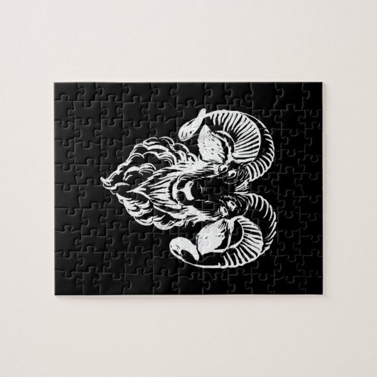 Puzzle Sabbatic Baphomet Goat Evil Satanic (Horizontal)