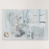 Puzzle Sable de plage et Collage de mer Bonne retraite (Horizontal)