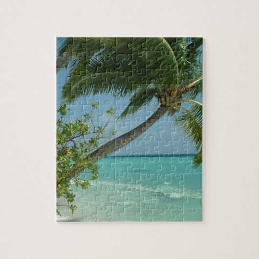 Puzzle Sable de plage Tropical Sable Eau Soleil Océan Vag (Vertical)