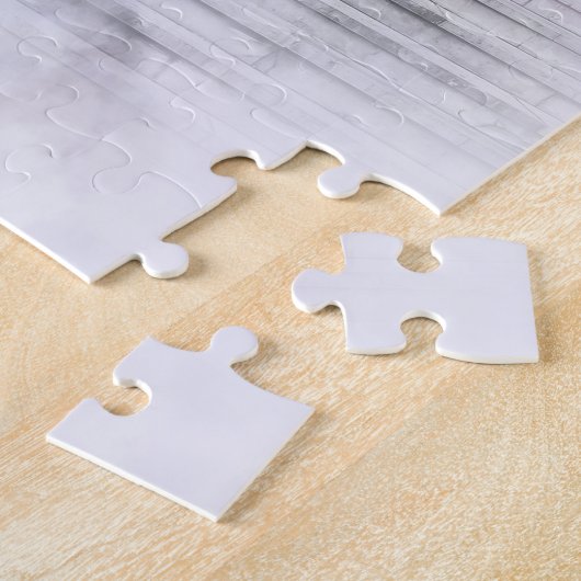 Puzzle Sable Rough Collie Angel sur les escaliers à Chien (Côté)