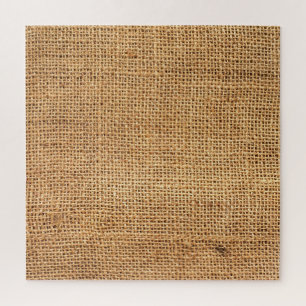 Puzzle Sacoche Burlap Brown : Arrière - plan de tissu tex