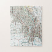 Puzzle Sacramento la Californie Map (1994) (Vertical)
