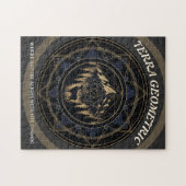 Puzzle Sacred Geometry Nature Fusion • Mountains & Forest (Horizontal)