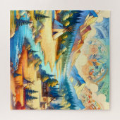 Puzzle Sacred Valley Symbolic Landscape Composition (Horizontal)