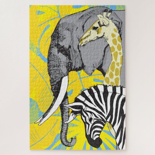 Puzzle Safari 20x30 pour les personnes aveugles (Vertical)