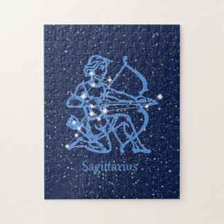 Puzzle Sagittarius Constellation & Zodiac Signe avec étoi