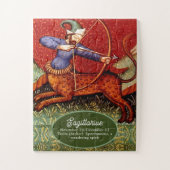Puzzle Sagittarius Horoscope Zodiac Médiéval Vintage SM (Vertical)