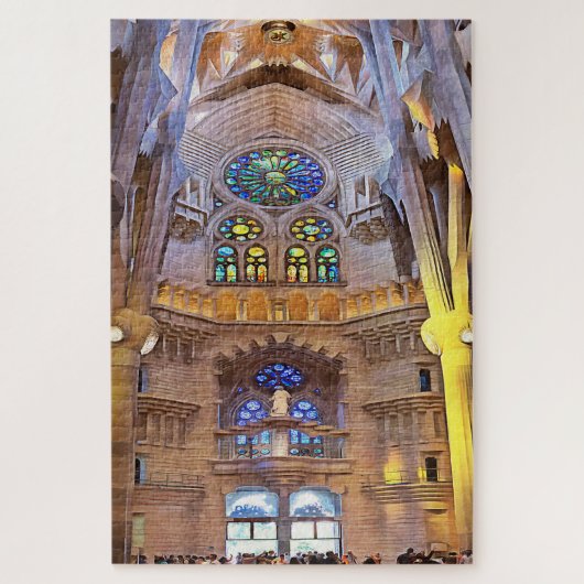 Puzzle Sagrada Familia. Intérieur. Vue 24. (Vertical)