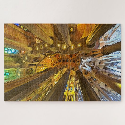 Puzzle Sagrada Familia. Intérieur. Vue 26. (Horizontal)