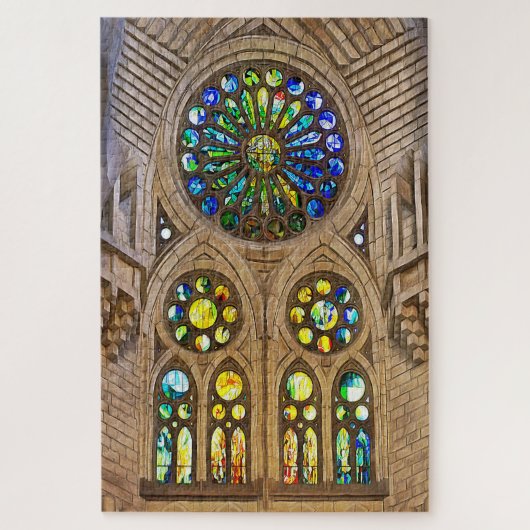Puzzle Sagrada Familia. Interior. View 12. (Vertical)
