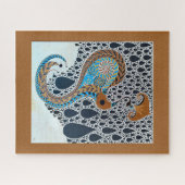 Puzzle Sahara Pearls Tribal Exotic Peacock (Horizontal)