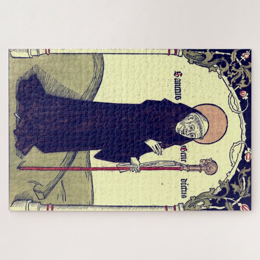 Puzzle Saint Benoît de Nursia Abbé du Monte Cassino (Horizontal)