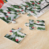 Puzzle Saint Bernard Chien Noël (Côté)