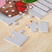 Puzzle Saint Bernard Chien Saint Valentin Booth de baiser (Côté)