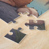 Puzzle Saint Bernard dog (Côté)