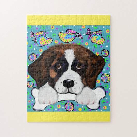 PUZZLE SAINT BERNARD DOG (Vertical)