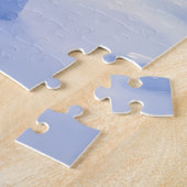 Puzzle Saint Bernard Snowy Mountain Lodge Christmas Dog (Côté)