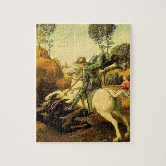Puzzle "Saint George et le dragon" de Raphaël (vers 1505) (Vertical)