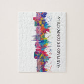 Puzzle Saint Jacques de Compostelle Espagne Skyline (Vertical)