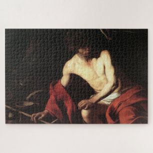 Puzzle Saint Jean Baptiste en nature par Caravaggio