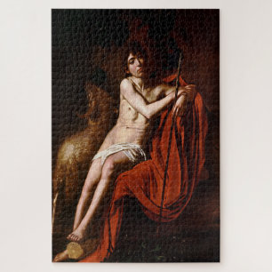Puzzle Saint Jean Baptiste en nature par Caravaggio