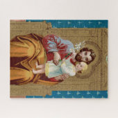 Puzzle Saint-Joseph avec enfant Jésus-Christ (Horizontal)