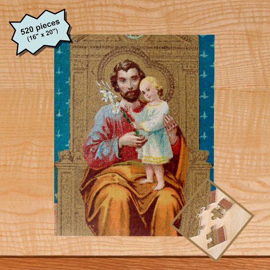 Puzzle Saint-Joseph avec enfant Jésus-Christ