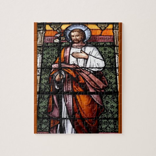 Puzzle Saint Joseph priez pour nous - vitraux (Vertical)