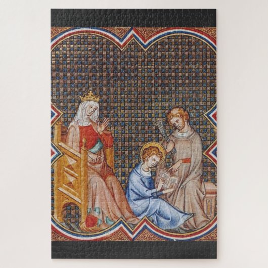 Puzzle Saint Louis IX de France Protecteur des Rois Art (Vertical)