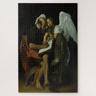 Puzzle Saint Matthieu et l'Ange par Caravaggio