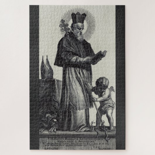 Puzzle Saint Patrick Apôtre d'Irlande  Art monochrome (Vertical)
