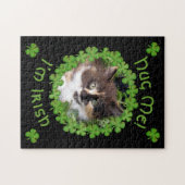 Puzzle Saint Patrick’s Day Kitten Hug (Horizontal)