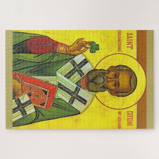 Puzzle Saint Patrick, Shamrock (Horizontal)