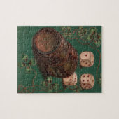 Puzzle Saint-Patrick vintage, Chance Irlande dés (Horizontal)