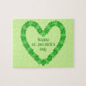 Puzzle Saint Patrick's Day Heart (Horizontal)