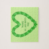 Puzzle Saint Patrick's Day Heart (Vertical)