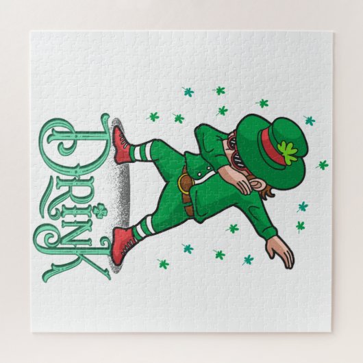 Puzzle Saint Patrick's Day, Shamrock (Horizontal)