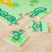 Puzzle Saint Patrick's Day Shamrock Pot of Gold Black Cat (Côté)