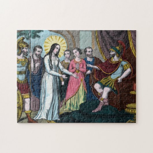 Puzzle Saint Philomène est jugé devant l'empereur Dioclét (Horizontal)