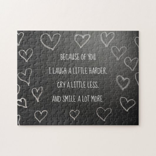 Puzzle Saint-Valentin à cause de vous (Horizontal)