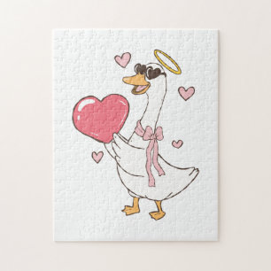 Puzzle Saint-Valentin Amour Rouge Personnalisé